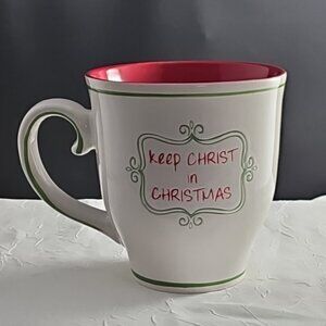 Cracker Barrel Keep Christ In Christmas Coffee Mug 14oz tea hot cocoa holiday